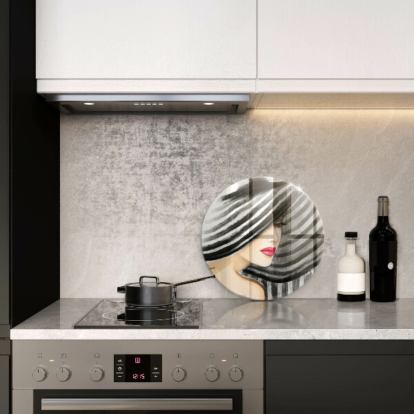 Protection plaque induction Femme au chapeau