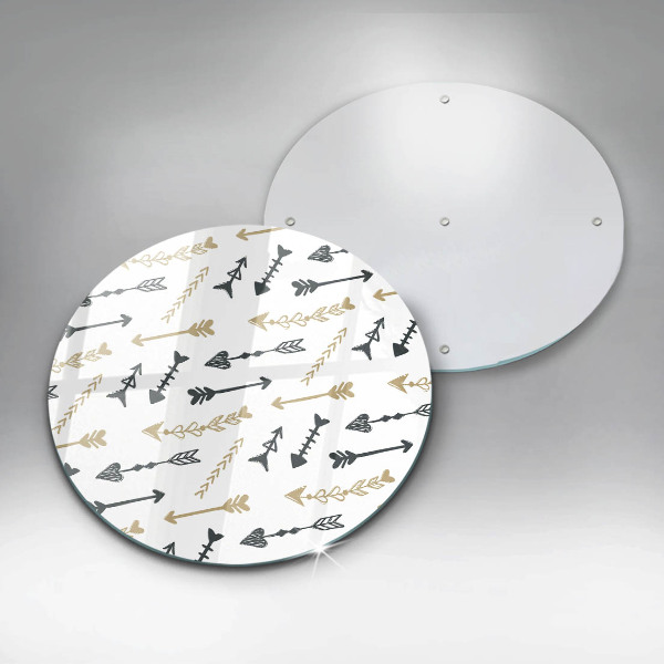 Protection plaque induction Modèle de flèches bohème