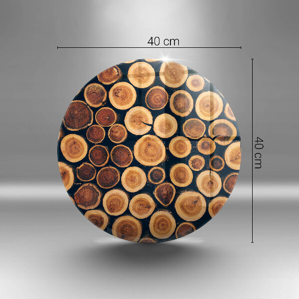 Protection plaque induction Des souches d'arbres en bois