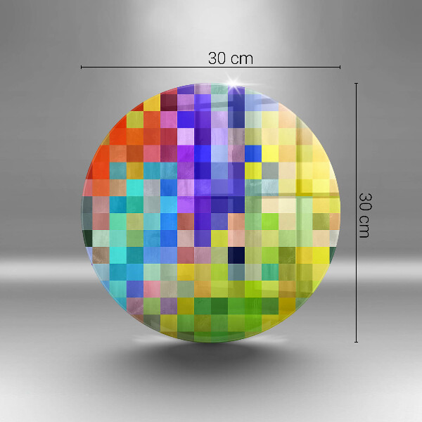 Protection plaque induction Carrés de pixels colorés