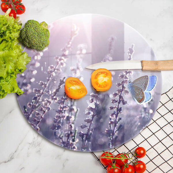 Protection plaque induction Fleurs sauvages et papillon