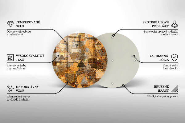 Protection plaque induction Modèle sans couture de figures géométriques