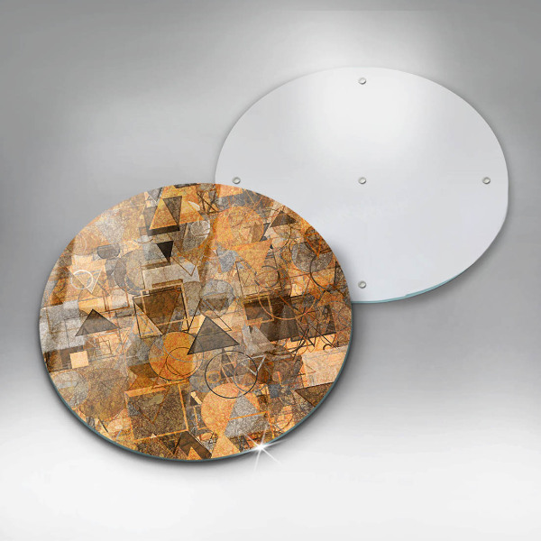 Protection plaque induction Modèle sans couture de figures géométriques