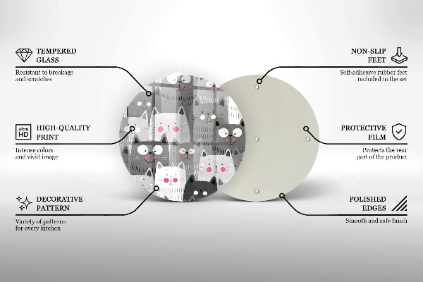 Protection plaque induction Illustration de chats