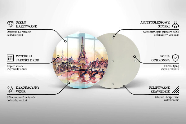 Protection plaque induction Paysage de Paris Tour Eiffel