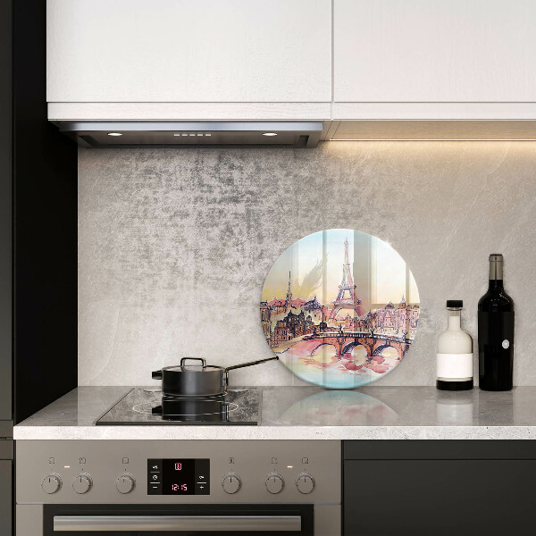Protection plaque induction Paysage de Paris Tour Eiffel
