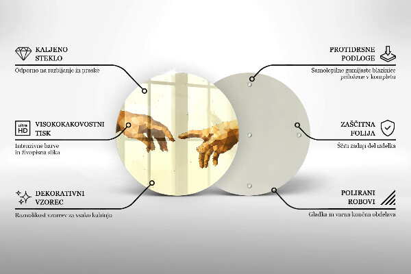 Protection plaque induction Création des mains d'Adam