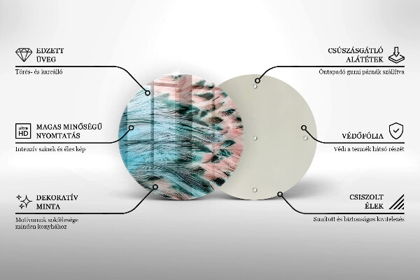 Protection plaque induction Plumes d'oiseaux bohèmes