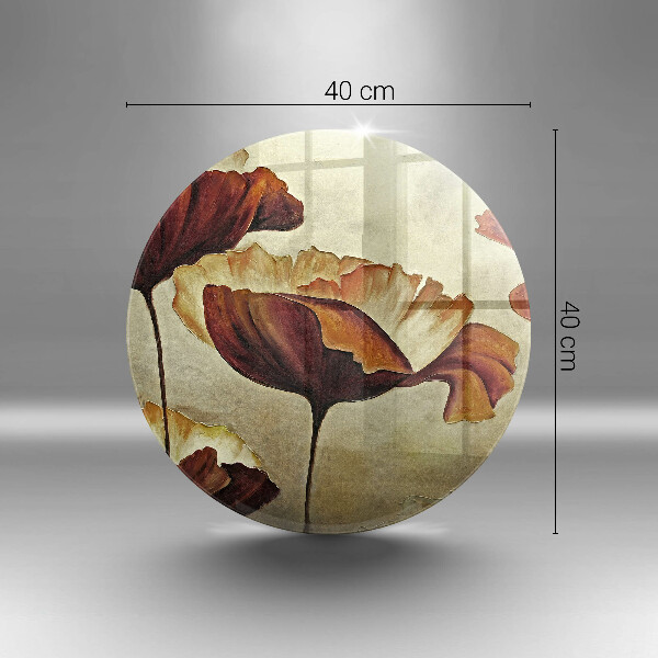 Protection plaque induction Fleurs de bohème peintes