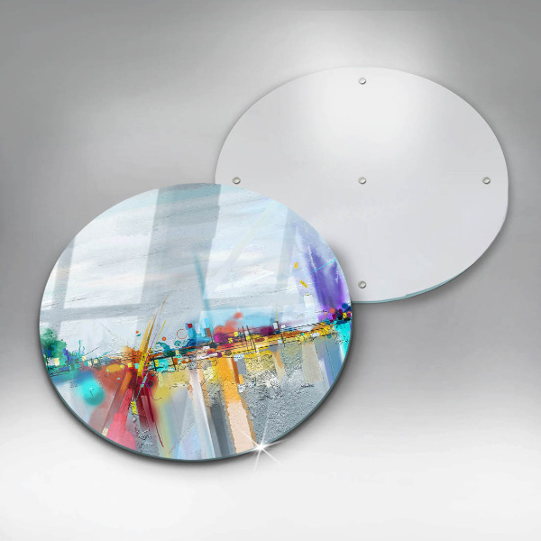 Protection plaque induction Abstraction peinte