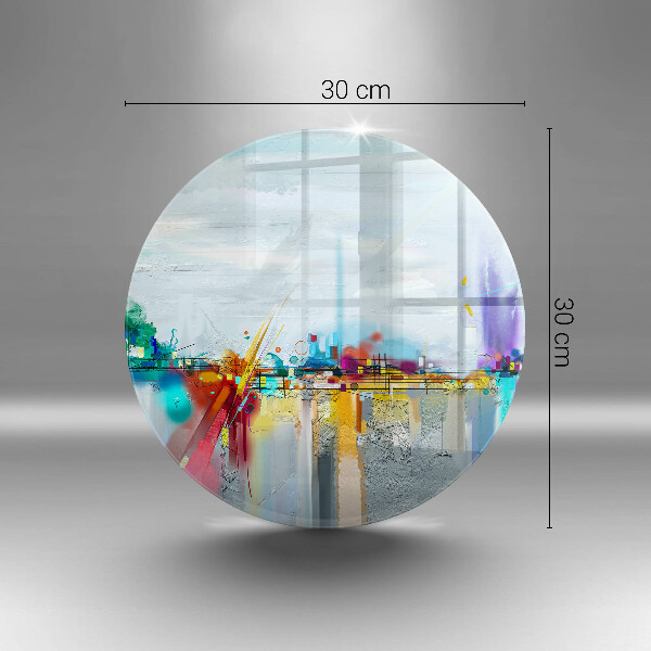 Protection plaque induction Abstraction peinte