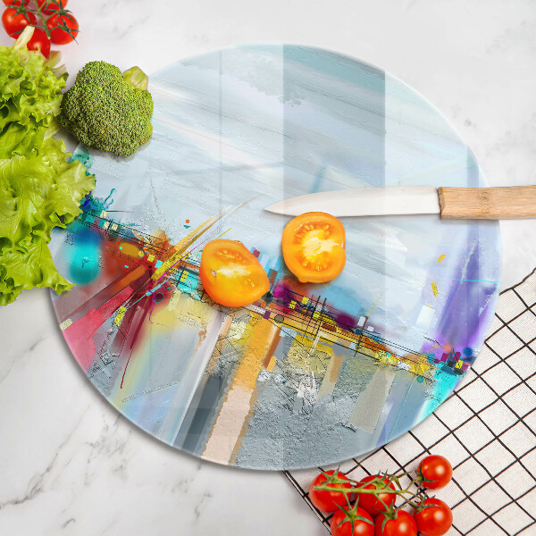 Protection plaque induction Abstraction peinte