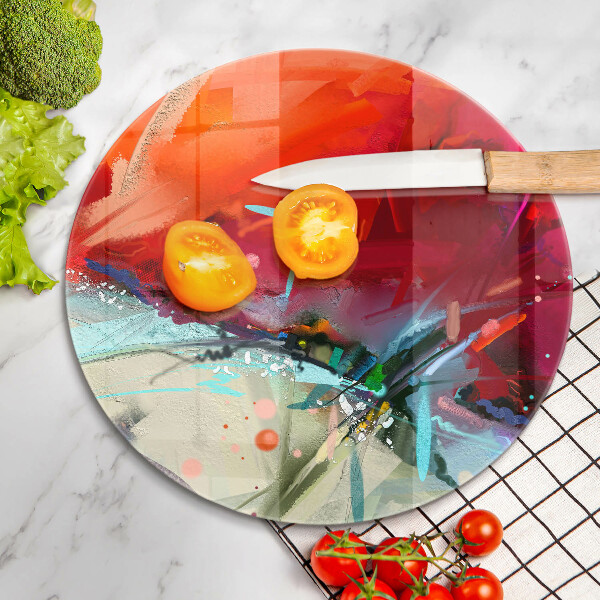 Protection plaque induction Abstraction peinte