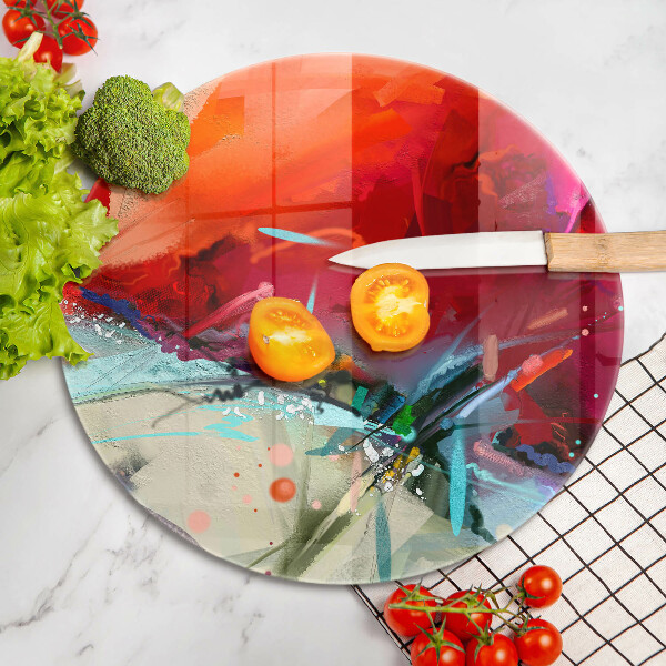 Protection plaque induction Abstraction peinte