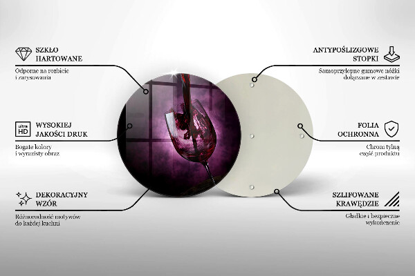 Protection plaque induction Un verre de vin