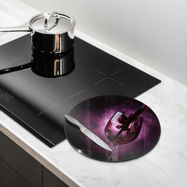 Protection plaque induction Un verre de vin