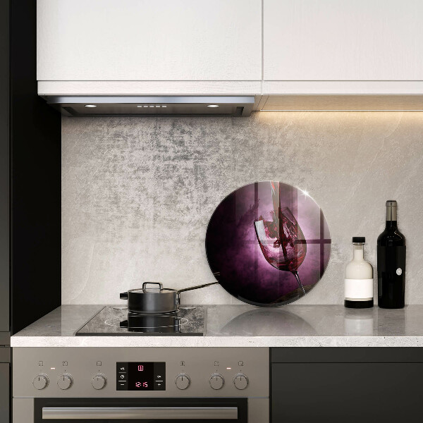 Protection plaque induction Un verre de vin