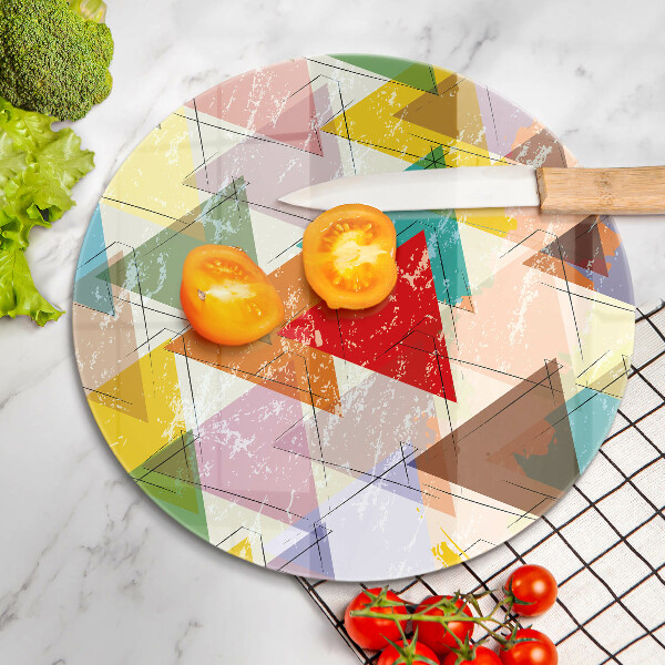 Protection plaque induction Triangles peints