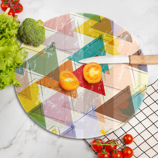 Protection plaque induction Triangles peints