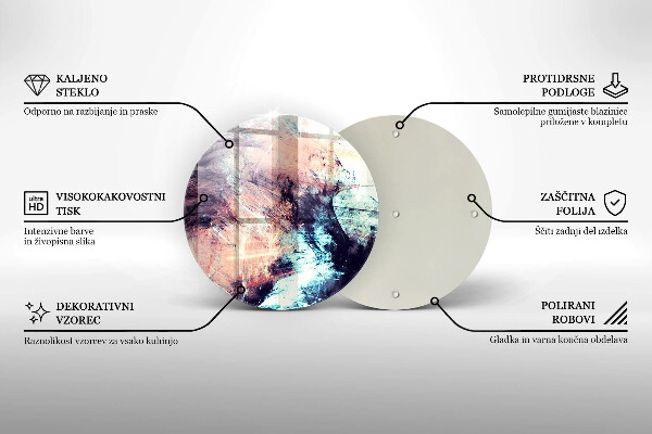 Protection plaque induction Abstraction peinte