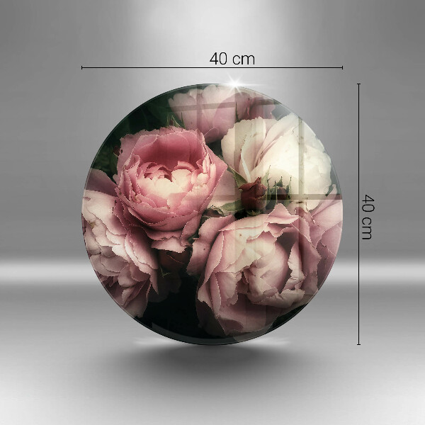 Protection plaque induction Fleurs de pivoine