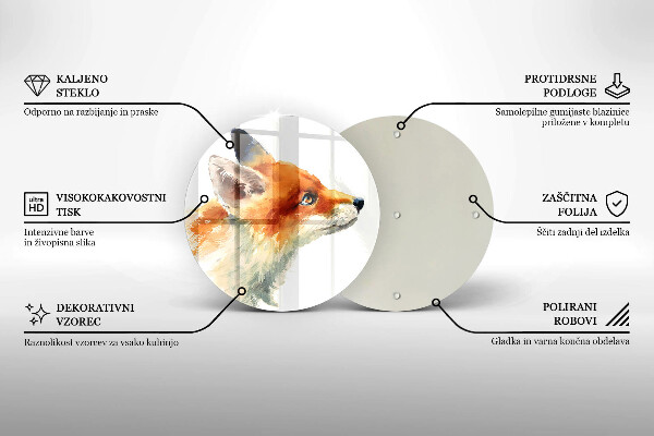 Protection plaque induction Renard peint