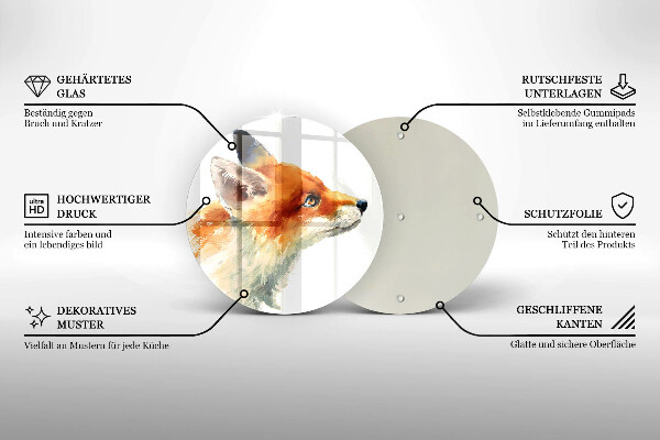 Protection plaque induction Renard peint