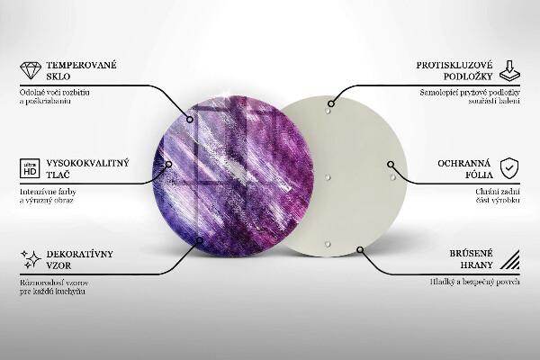 Protection plaque induction Peinture abstraite