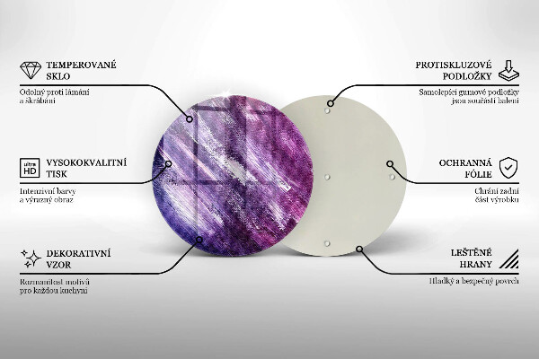 Protection plaque induction Peinture abstraite