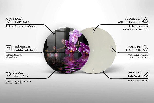 Protection plaque induction Eau zen d'orchidée