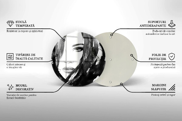 Protection plaque induction Visage de femme