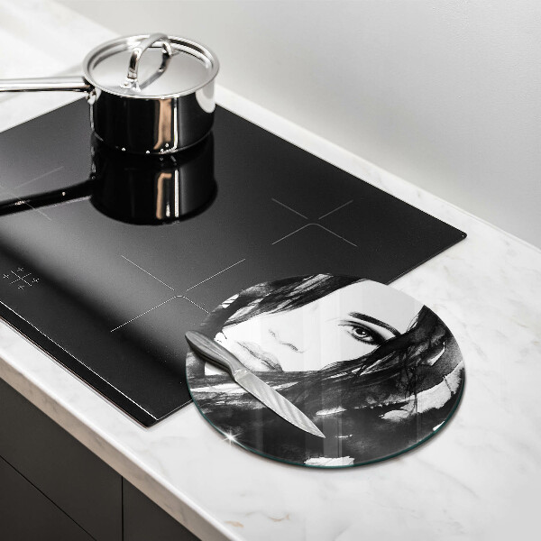 Protection plaque induction Visage de femme