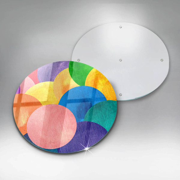 Protection plaque induction Cercles colorés