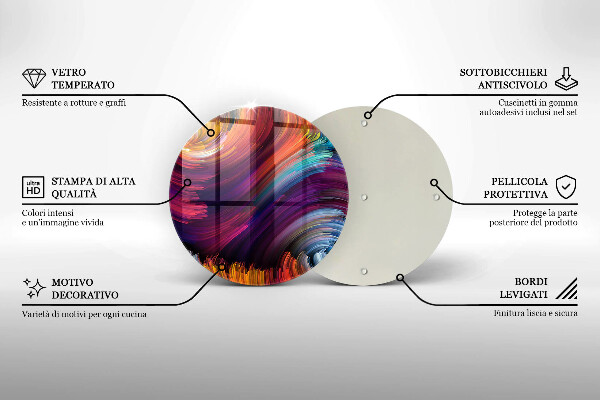 Protection plaque induction Des reflets colorés