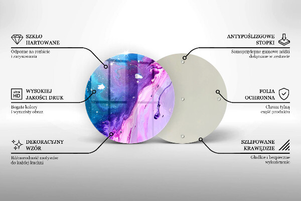 Protection plaque induction Encres d'abstraction