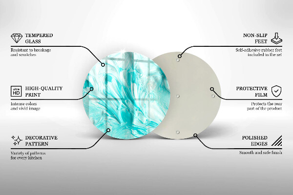 Protection plaque induction Peintures abstraites