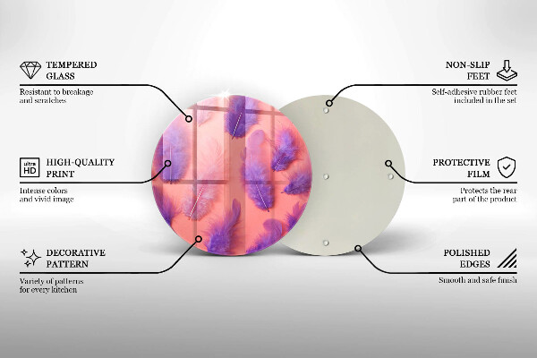 Protection plaque induction Plumes moelleuses