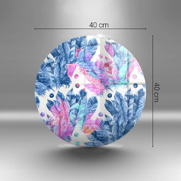 Protection plaque induction Illustration bohème de plumes