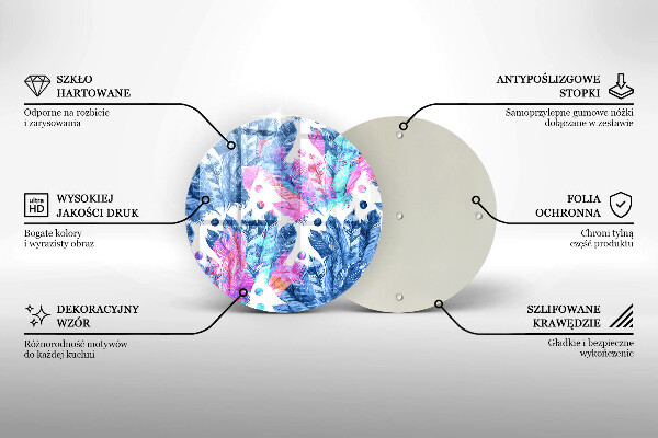 Protection plaque induction Illustration bohème de plumes