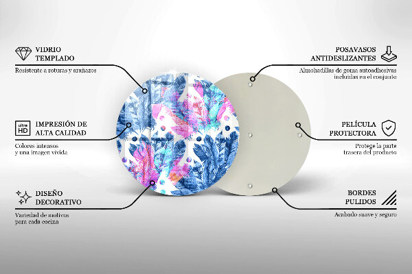 Protection plaque induction Illustration bohème de plumes
