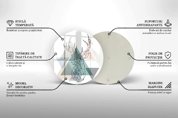 Protection plaque induction Cerf abstrait