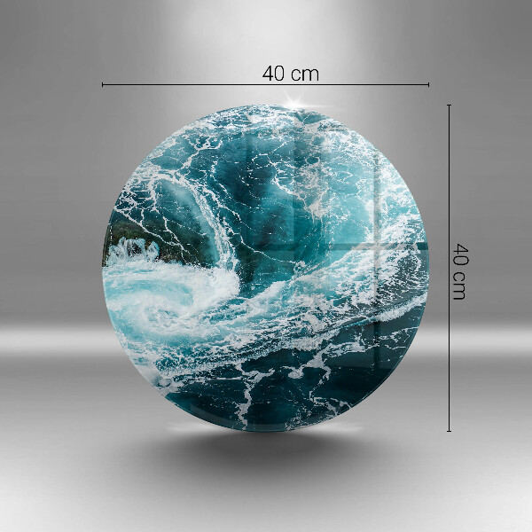 Protection plaque induction Des vagues d'eau écumantes