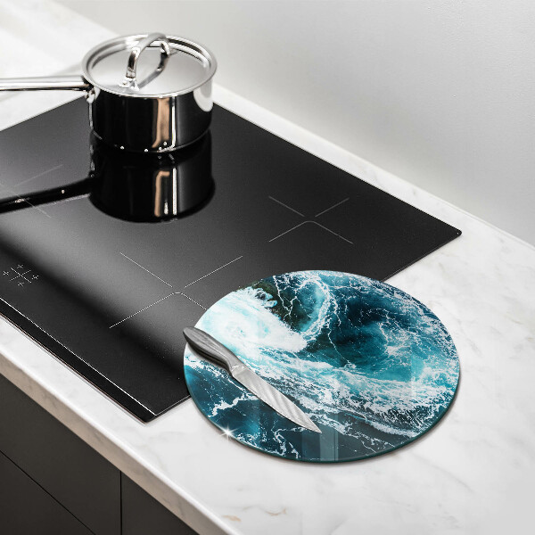 Protection plaque induction Des vagues d'eau écumantes