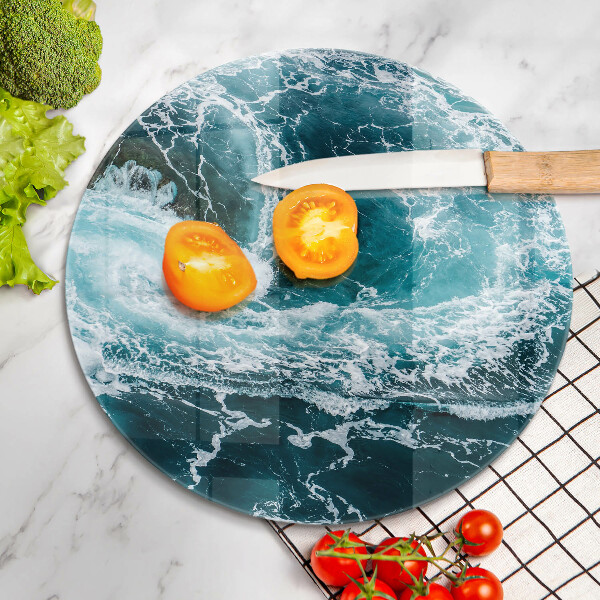 Protection plaque induction Des vagues d'eau écumantes