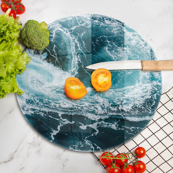 Protection plaque induction Des vagues d'eau écumantes