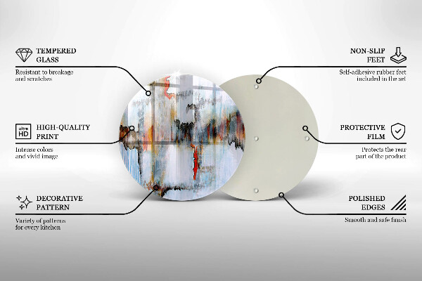 Protection plaque induction Peintures abstraites