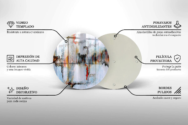 Protection plaque induction Peintures abstraites