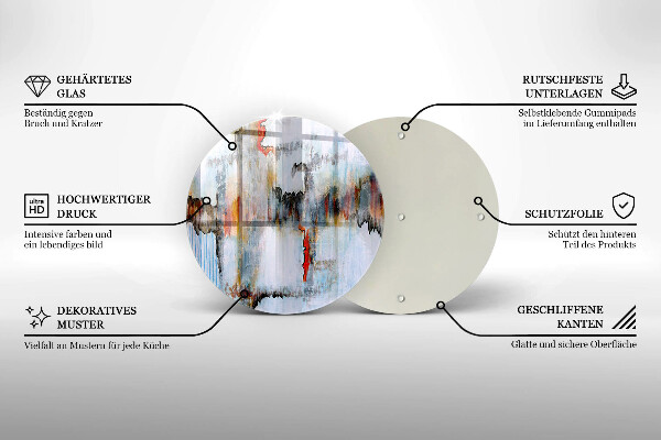 Protection plaque induction Peintures abstraites