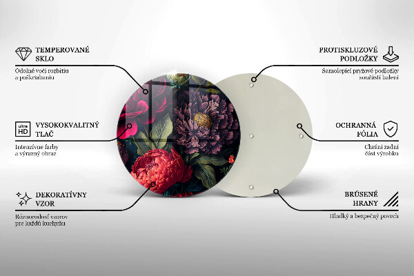 Protection plaque induction Belles fleurs