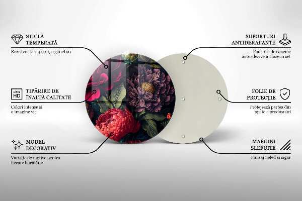 Protection plaque induction Belles fleurs